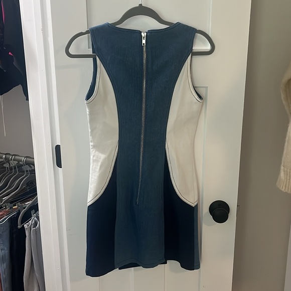 Denim mini dress rhinestone detail - Picture 5 of 5